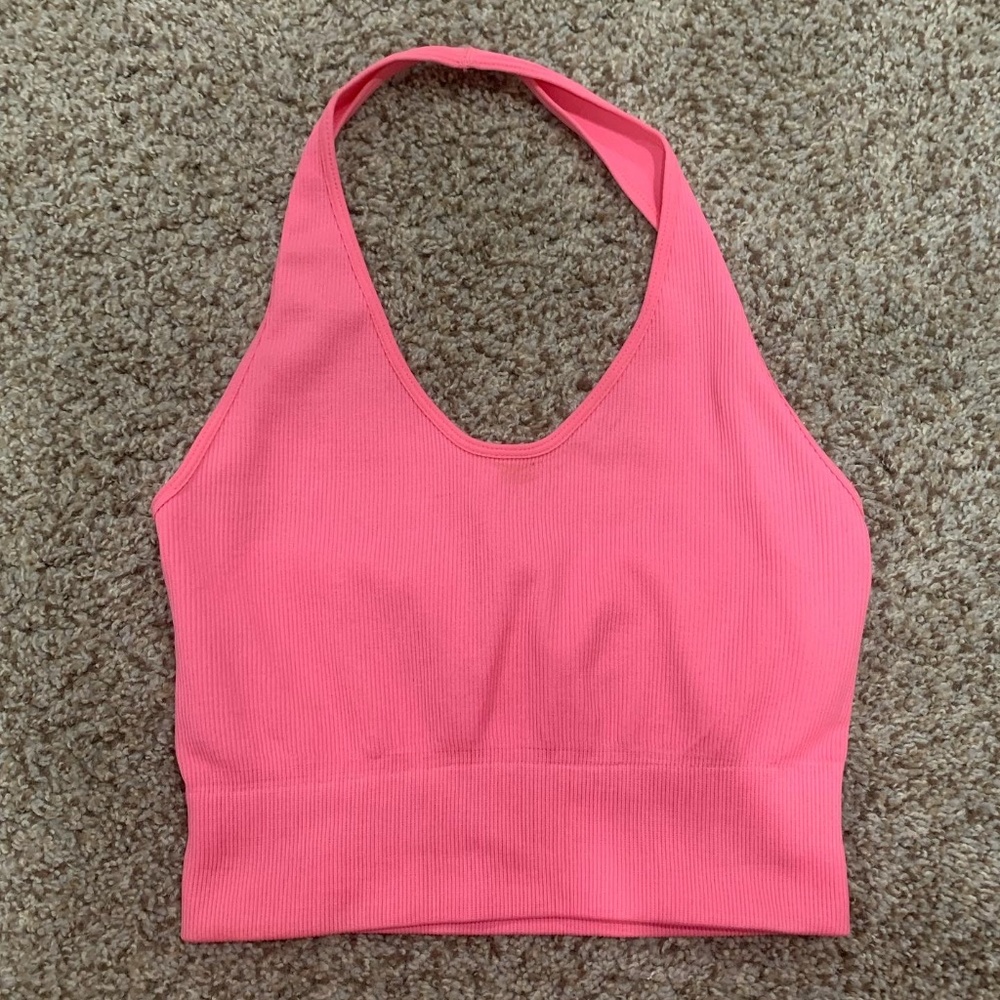 pink halter top